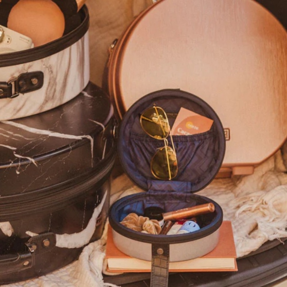Calpak Baye Mini Hat Box in Rose Gold - Perfect Condition!
